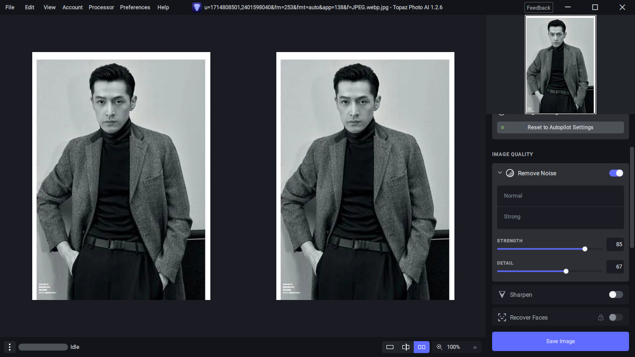 图片降噪软件 Topaz Photo AI v1.3.13 绿色便携版